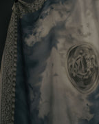 “Christian Dior” 90’s-00’s Sky motif silk scarf