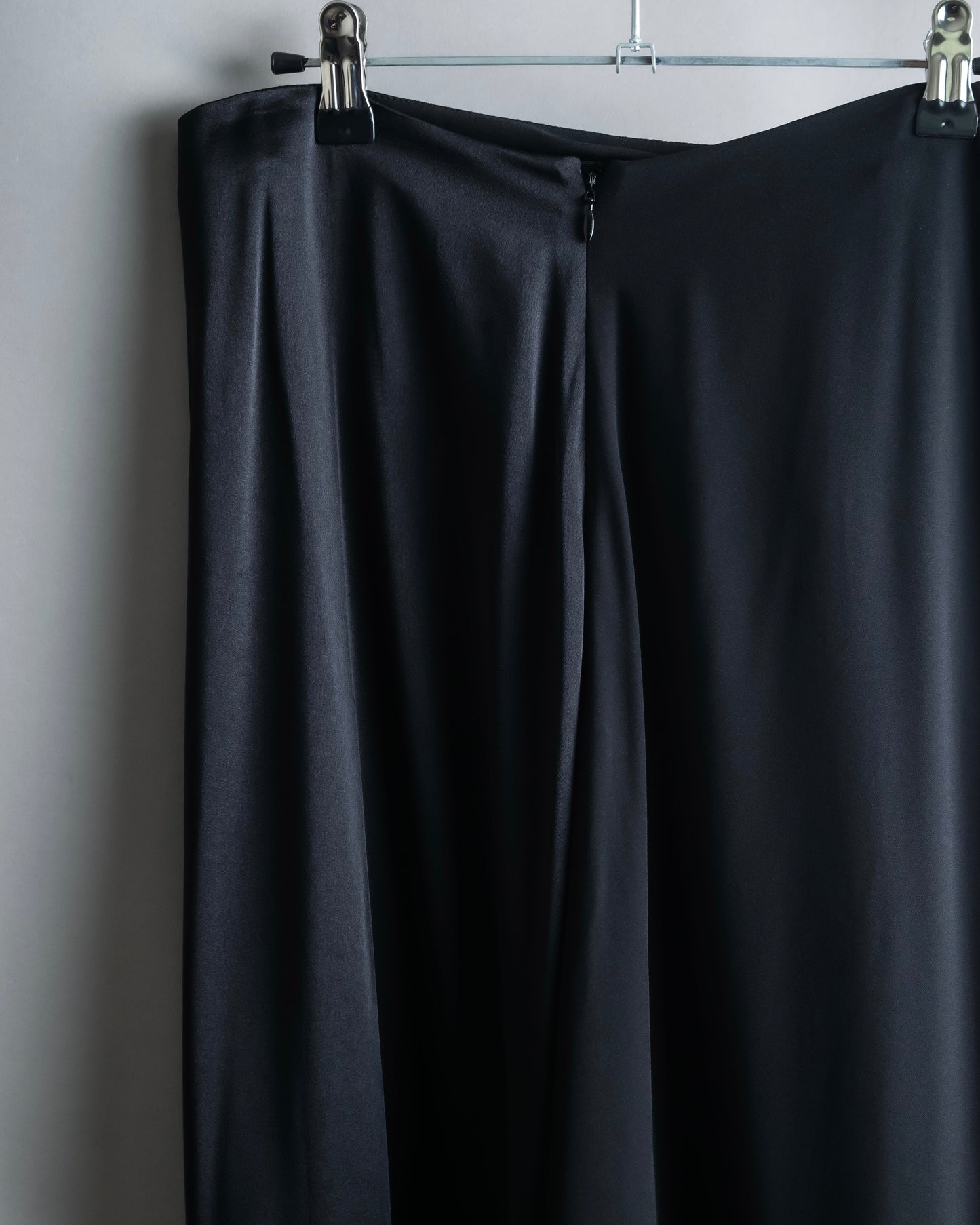 "MARNI" Drawstring design maxi length draping skirt