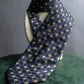 "Vintage check＆floral pattern silk neck tie"