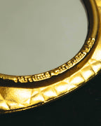 "Christian Dior" Gold cannage compact mirror