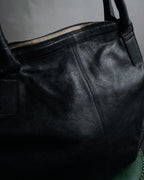 “Alexander McQueen” 2000’s Soft leather zip tote bag