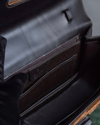 "GUCCI"「1947」 pony leather combination bamboo hand bag