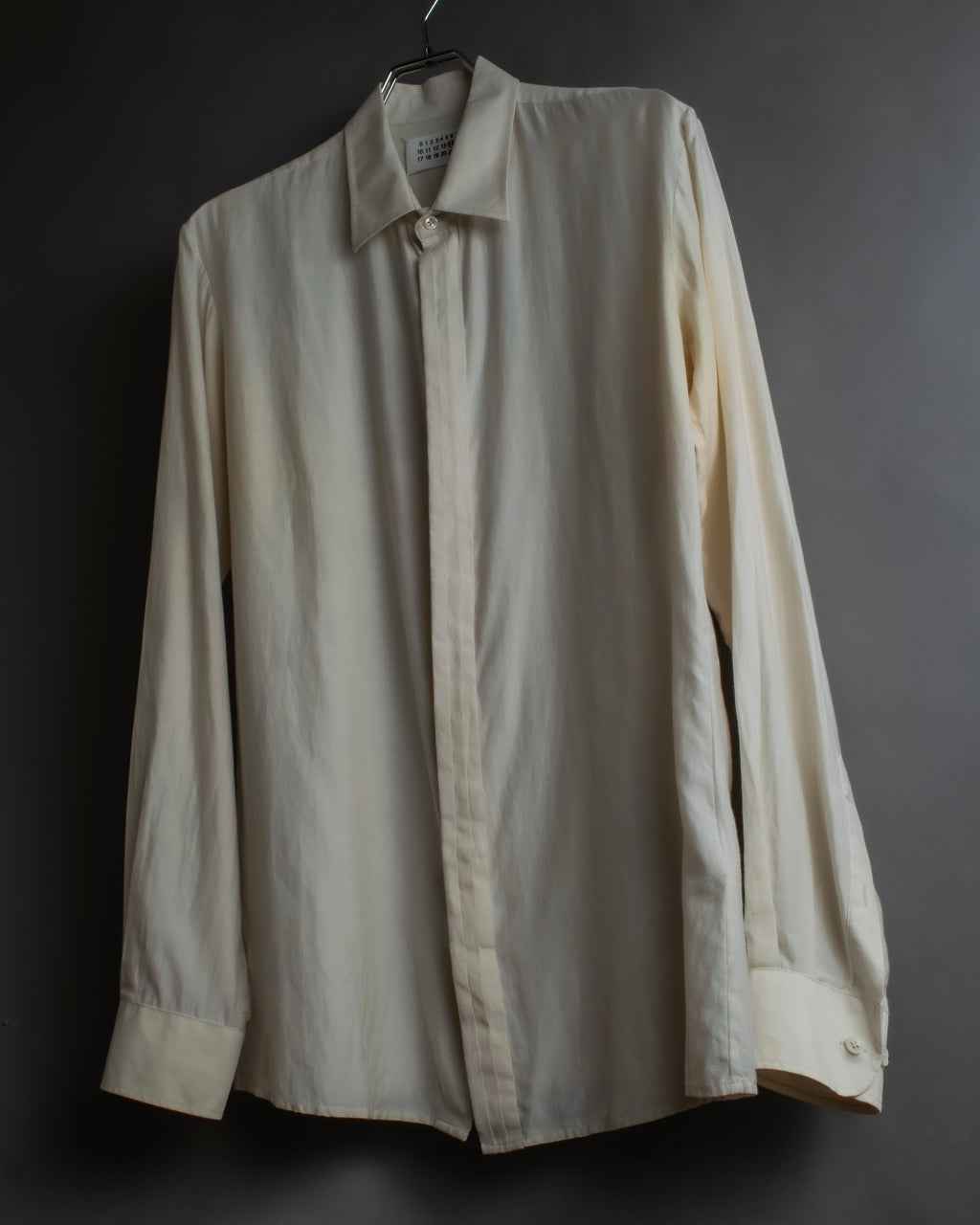 "Maison Martin Margiela" 2010SS triple layer folded fly front shirt