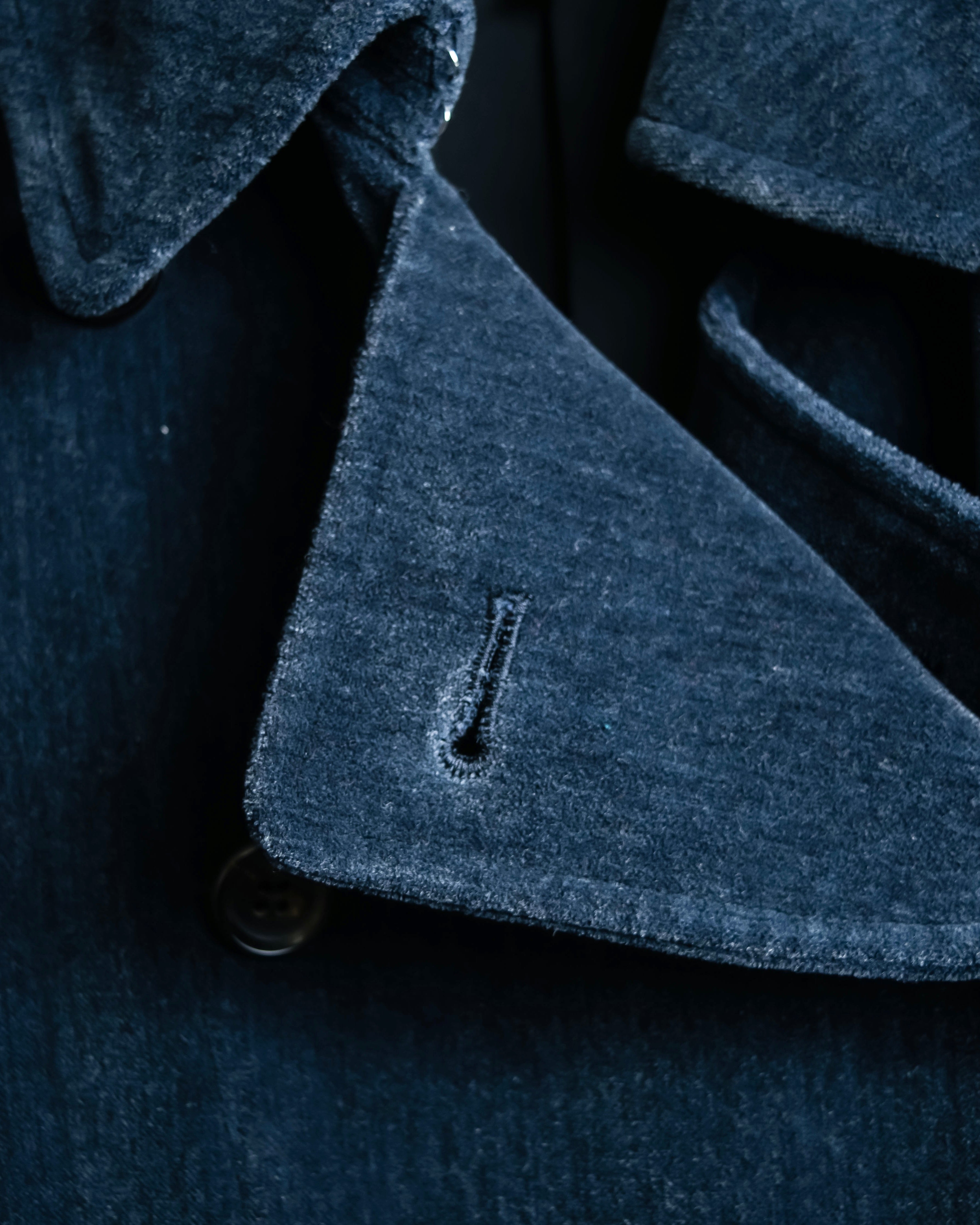 "Comme des garçons robe de chambre" Beautiful velour double half coat