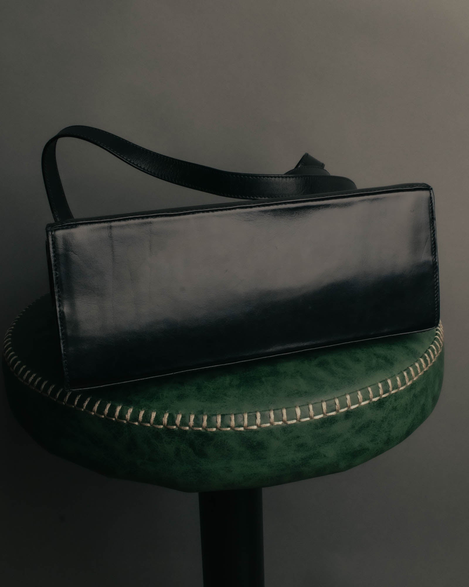 "Salvatore Ferragamo" 90's-00's Classic gancini leather top handle bag