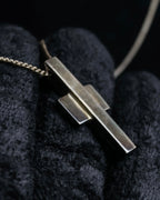 "GUCCI" Cross motif silver 925 necklace