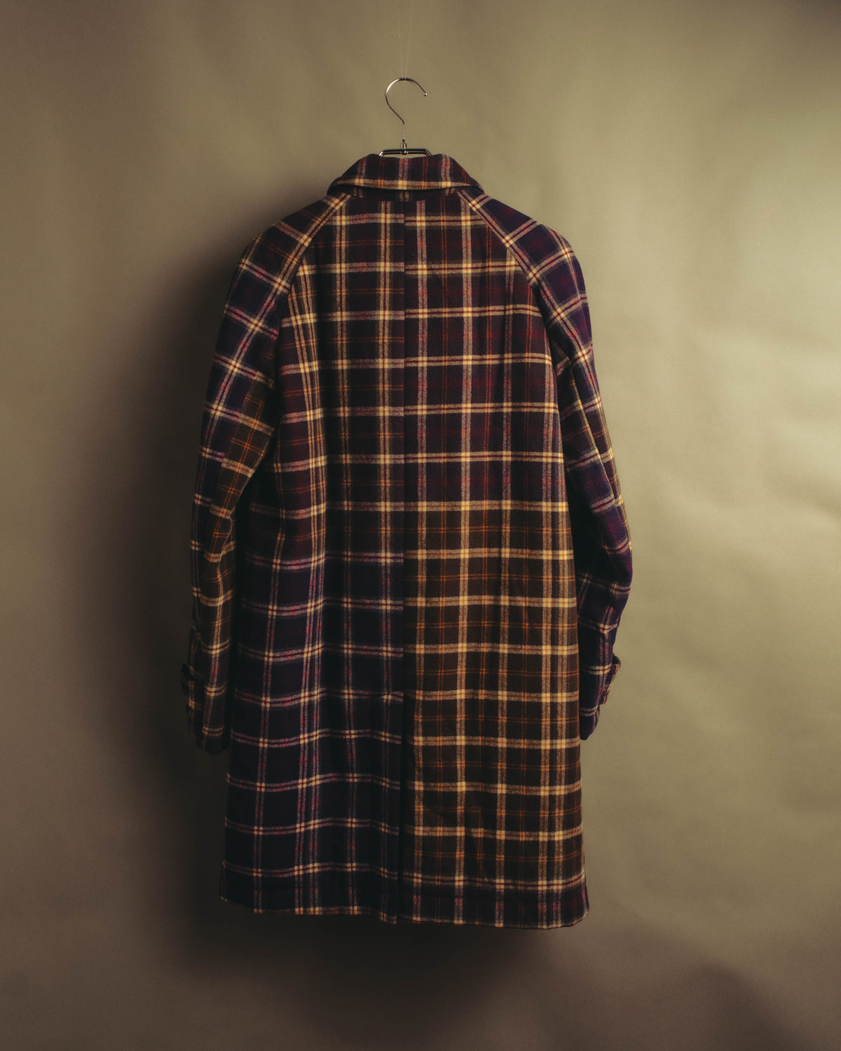 “sacai” 2010's Tartan wool cashmere padded hybrid coat