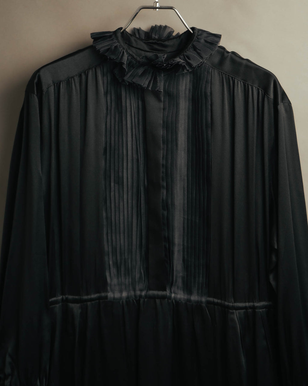 -SPECIAL- “Christian Dior” 90’s Silk pleated ruffle dress