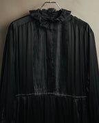 -SPECIAL- “Christian Dior” 90’s Silk pleated ruffle dress