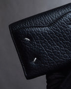 "MAISON MARGIELA" Grained leather envelope compact wallet