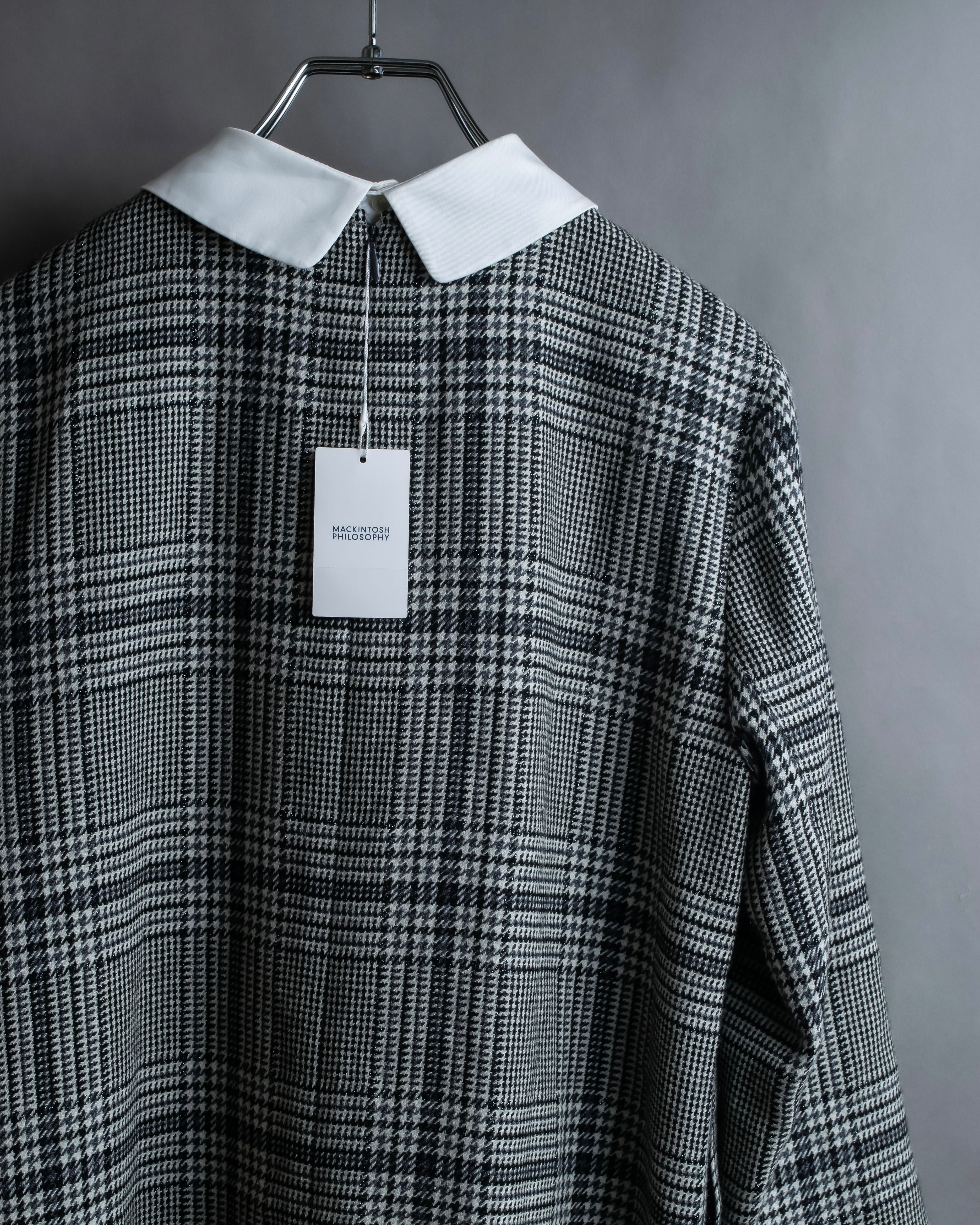 "MACKINTOSH" Glen check pattern straight line dress
