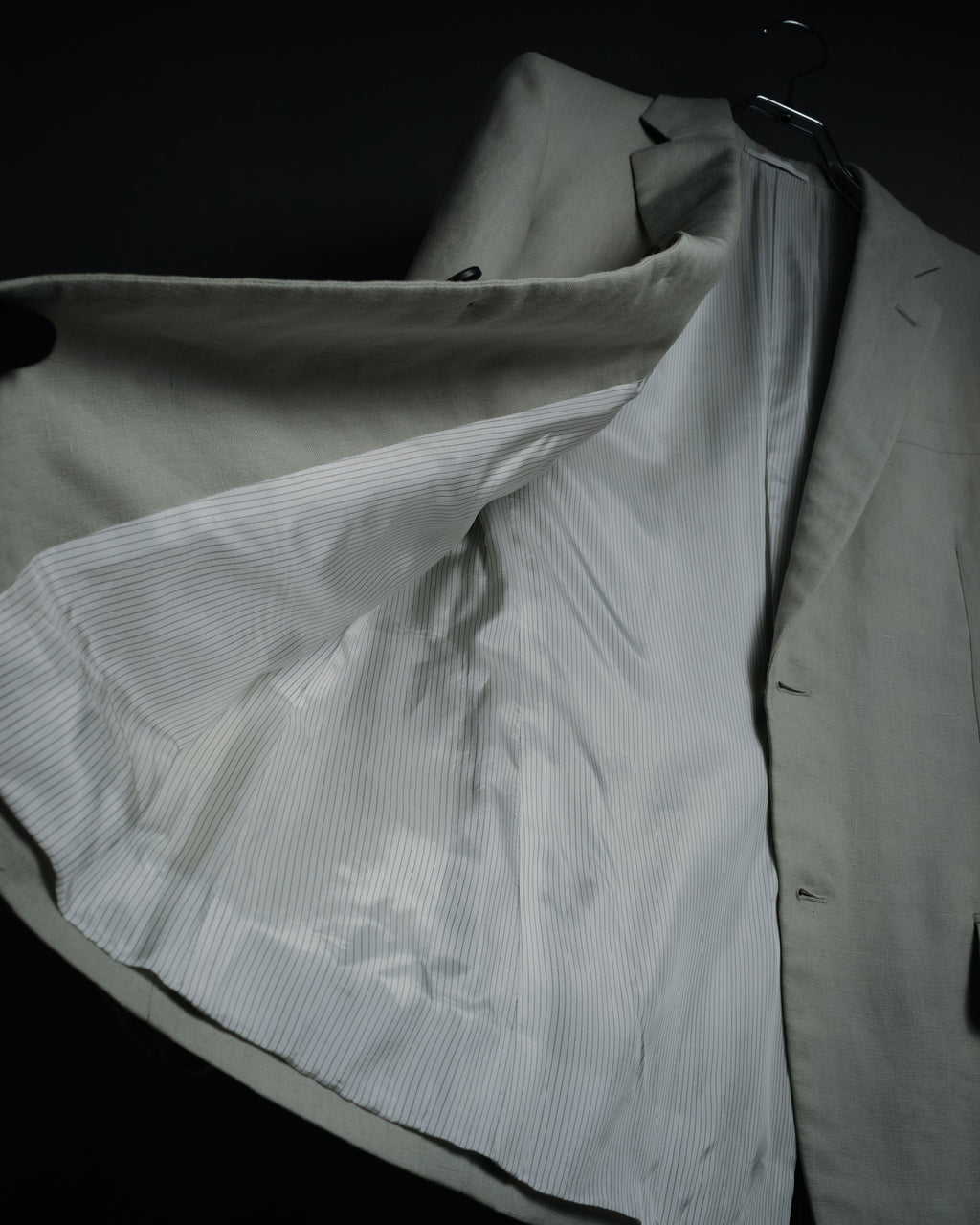 “PRADA” 10’s Linen tailored suit set