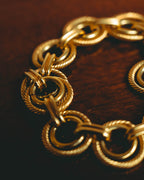 –SPECIAL– "CELINE" 90's Sculptural link bracelet