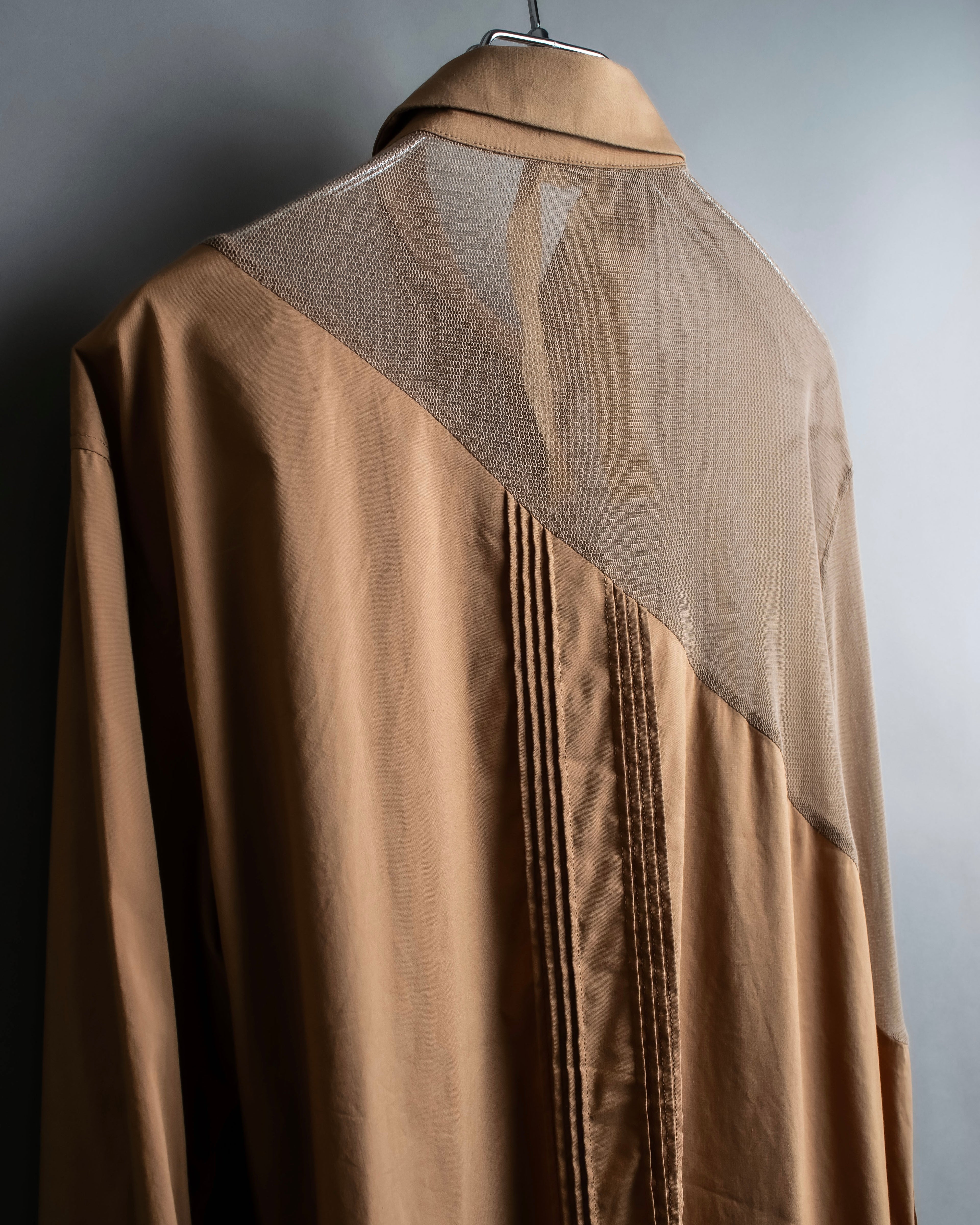 "N21 NUMEROVENTUNO" Switching design concealed shirt