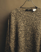 “BALENCIAGA” 90’s-00’s Textured melange wool-blend crewneck sweater