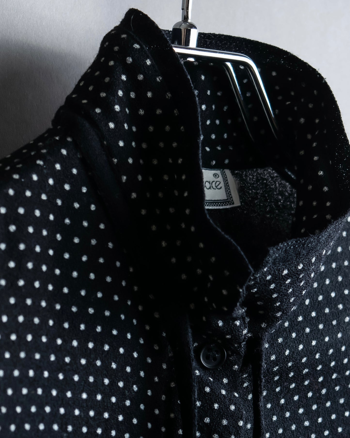 "GIANNI VERSACE COUTURE" Polka dot pattern bowtie collar shirt