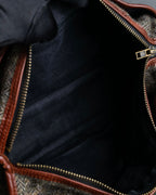 "Harris Tweed" Herringbone wave boston bag