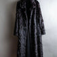 Vintage squirrel fur reversible maxi length coat