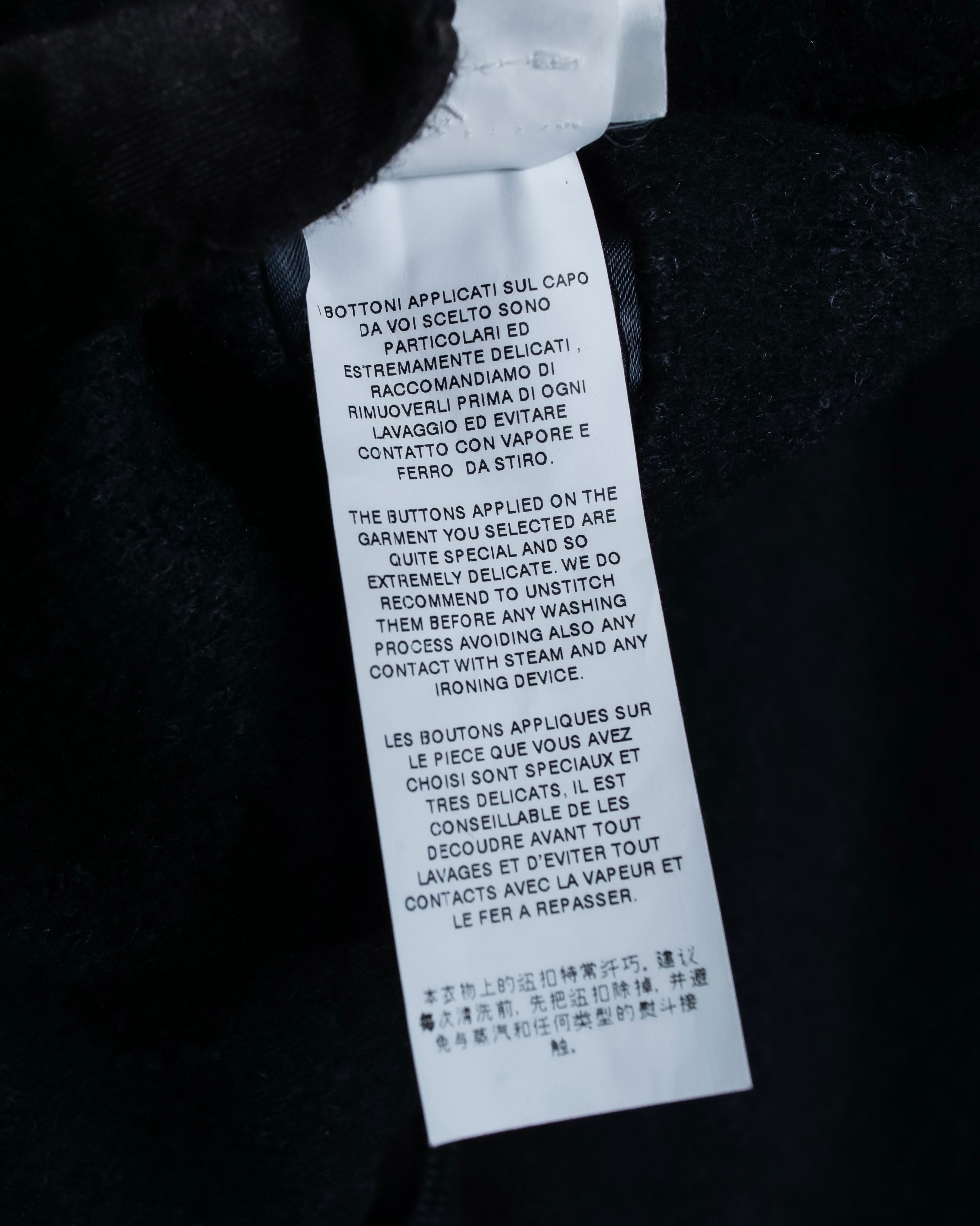 "DOLCE & GABBANA" Double-breasted bejeweled button check pattern jacket