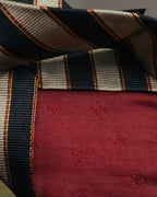 "CHANEL" 90's-00's Classic silk regimental striped tie