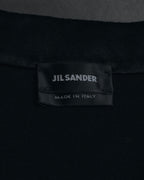 "JIL SANDER" 10’s minimalist satin covered buttons
wool cardigan