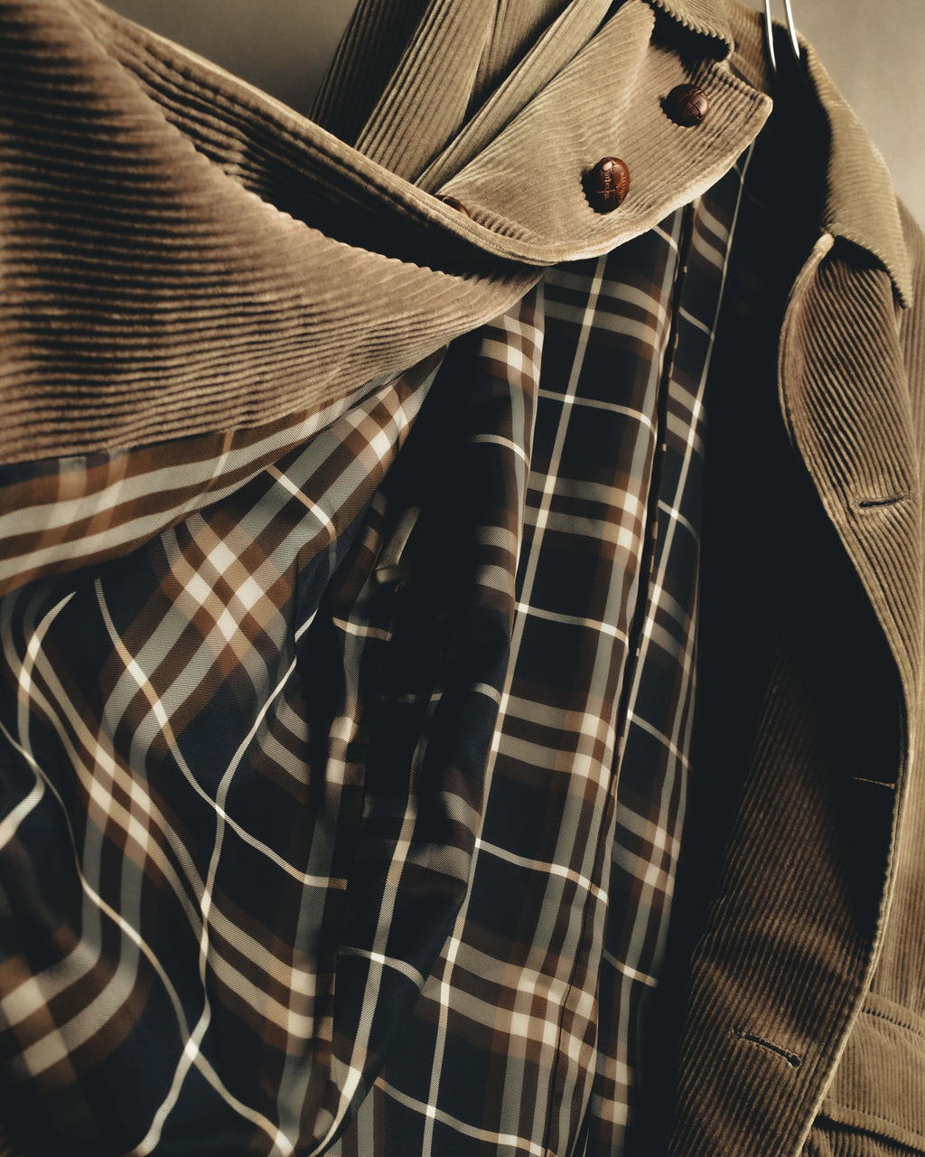 "Burberrys" 80's-90's Relaxed corduroy car coat