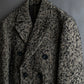 "LANVIN" Double breasted tweed chester coat