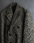"LANVIN" Double breasted tweed chester coat