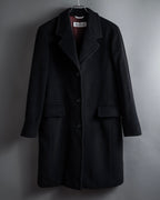 "Max Mara" 90's White tag tailored collar angora mix coat