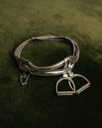 -SPECIAL- “HERMÈS” 70’s-90’s Étrier multi chain bracelet