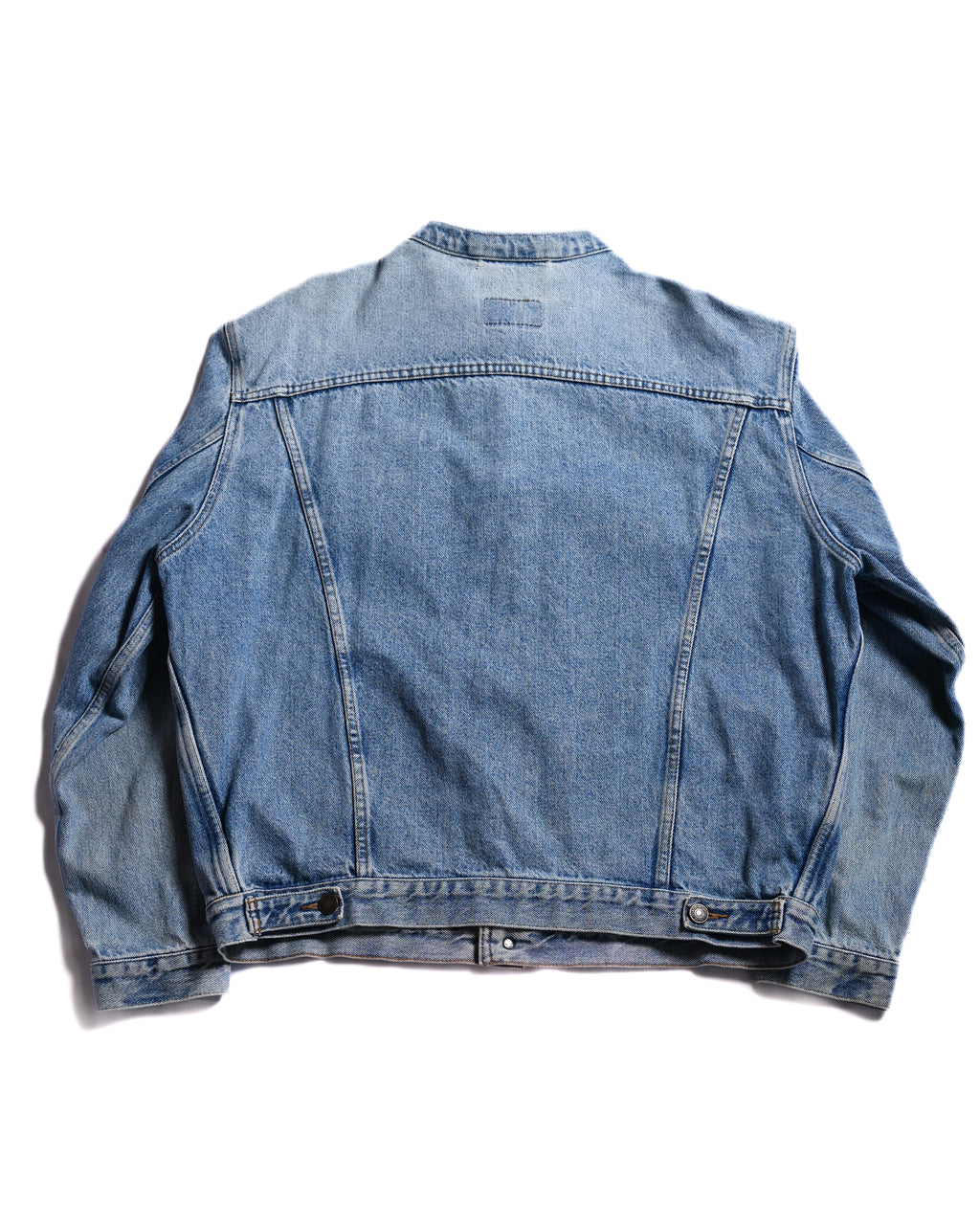 LEVI’S/ Oversized No Collar Denim Jacket Light Blue
