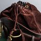 "LOEWE"  Leather suede design drawstring one shoulder bag