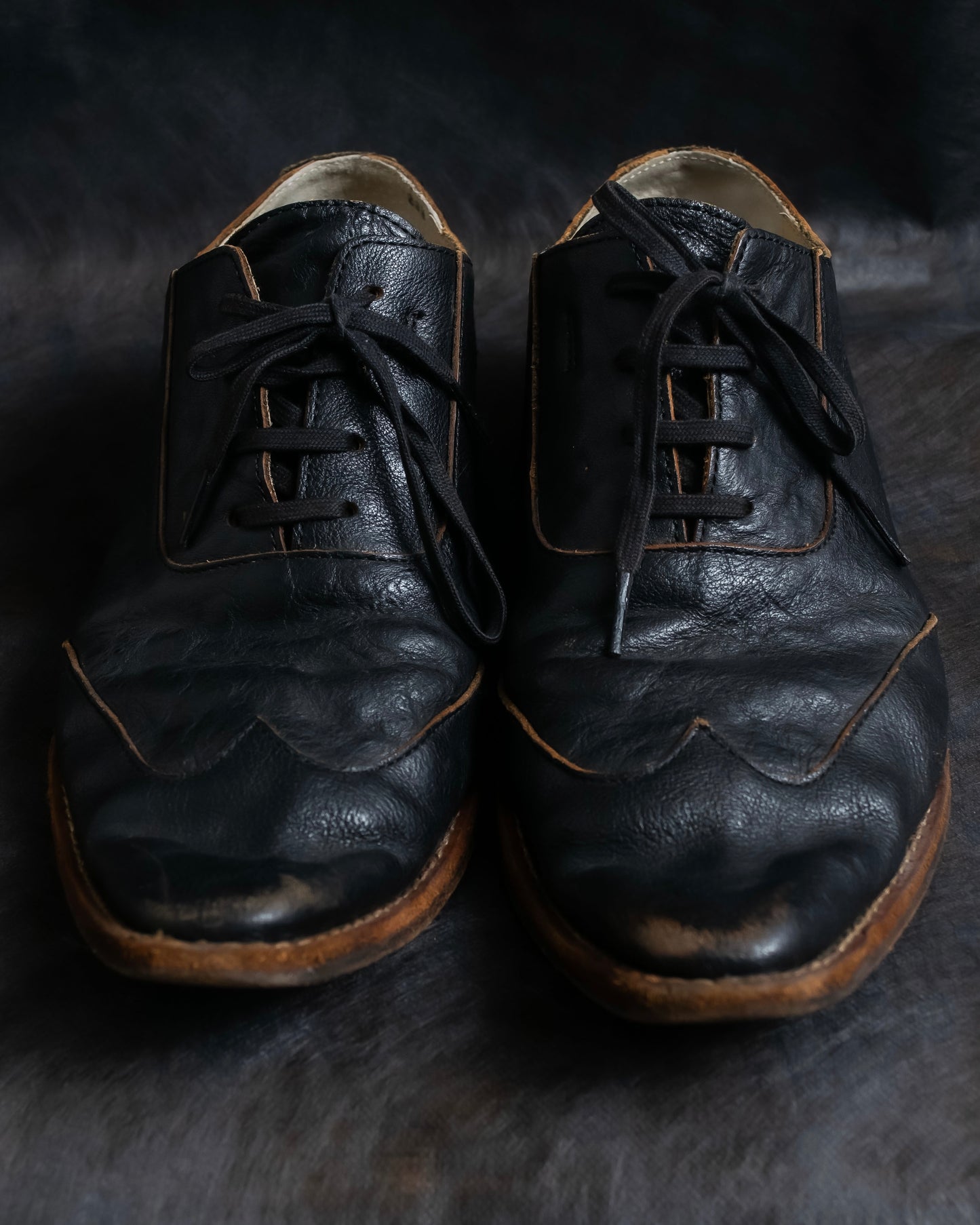 "tricot COMME des GARCONS" Western style leather derby shoes