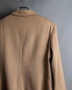 "Max Mara" Waist shape silhouette beige tailored jacket