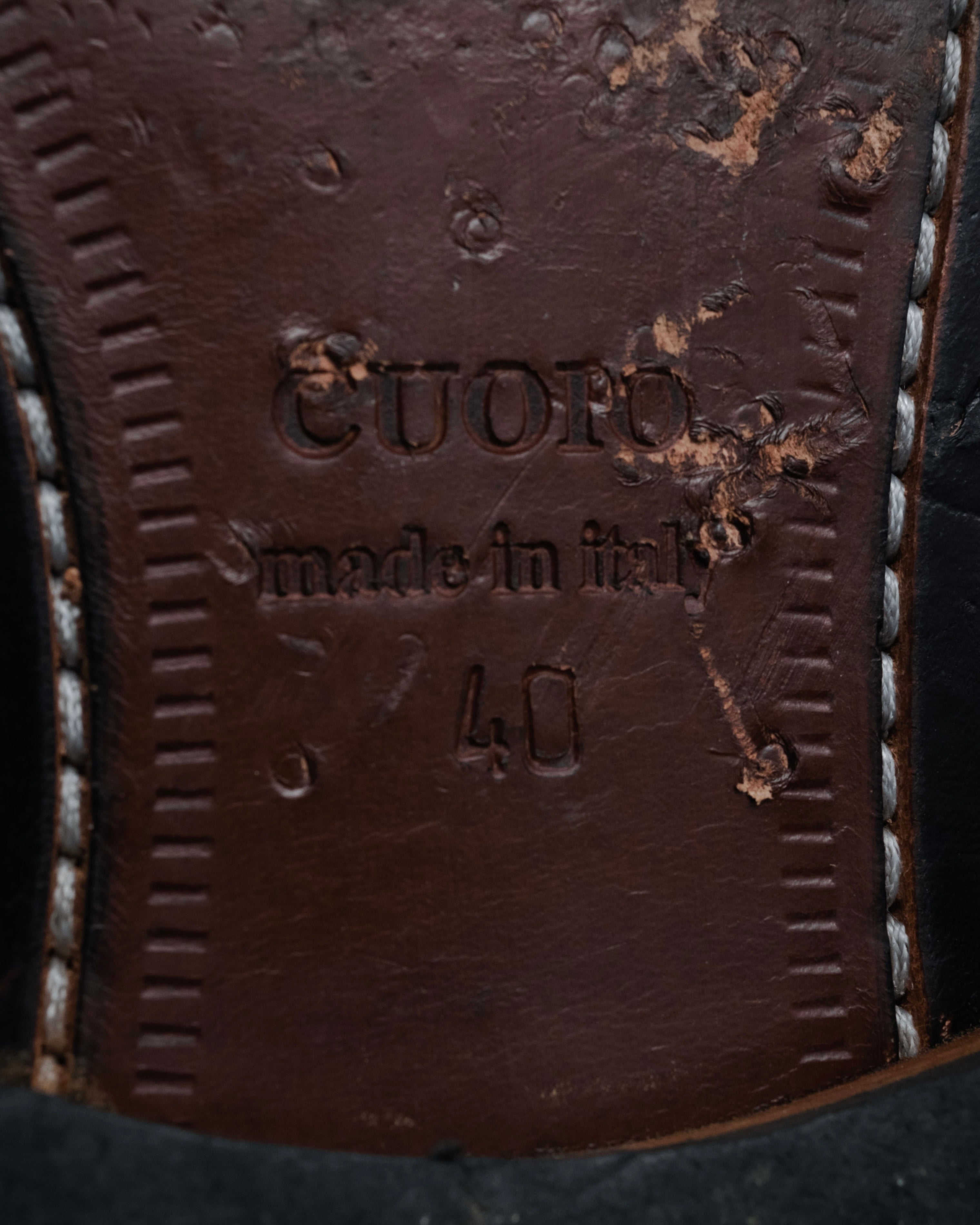 “vintage“ 90’s-00’s Handwoven derby shoes