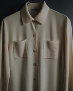 "Salvatore Ferragamo" 2000’s virgin wool knit shirt