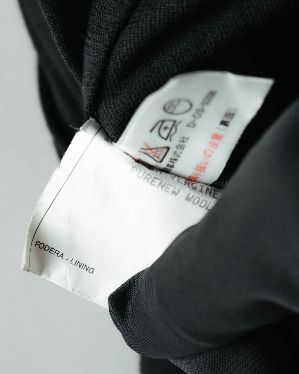 -MOOD MILLÉSIMES- 80’s-90’s black wool intuck wide trousers