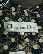 "Christian Dior" 80's-90's Elegant printed silk blouse