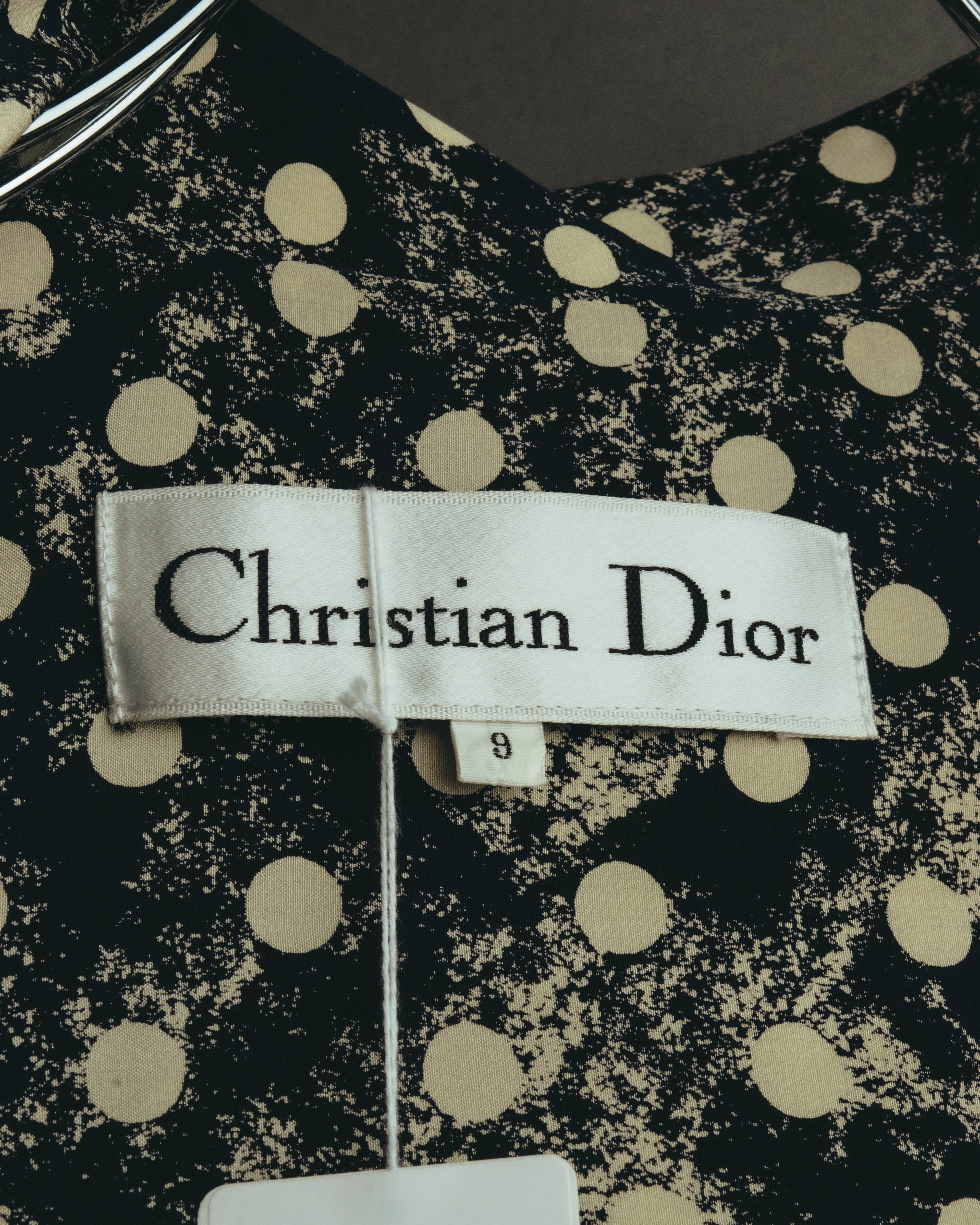 "Christian Dior" 80's-90's Elegant printed silk blouse