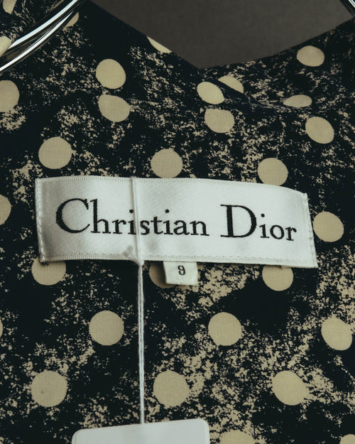 "Christian Dior" 80's-90's Elegant printed silk blouse