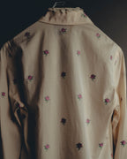 "GUCCI" 2010's-20's Romantic embroidered lace blouse