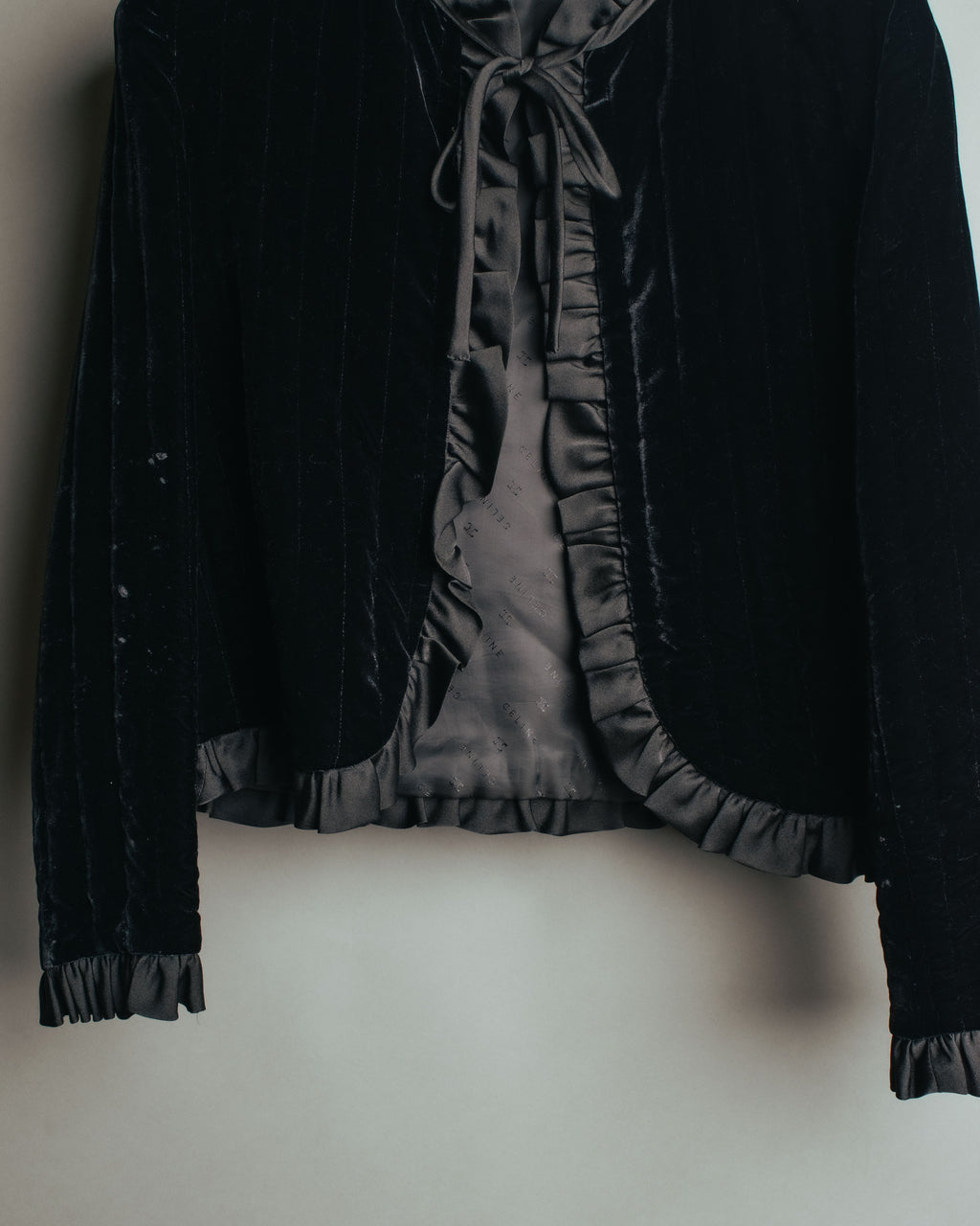 -SPECIAL- “CELINE” 80’s-90’s velvet frilled chain setup