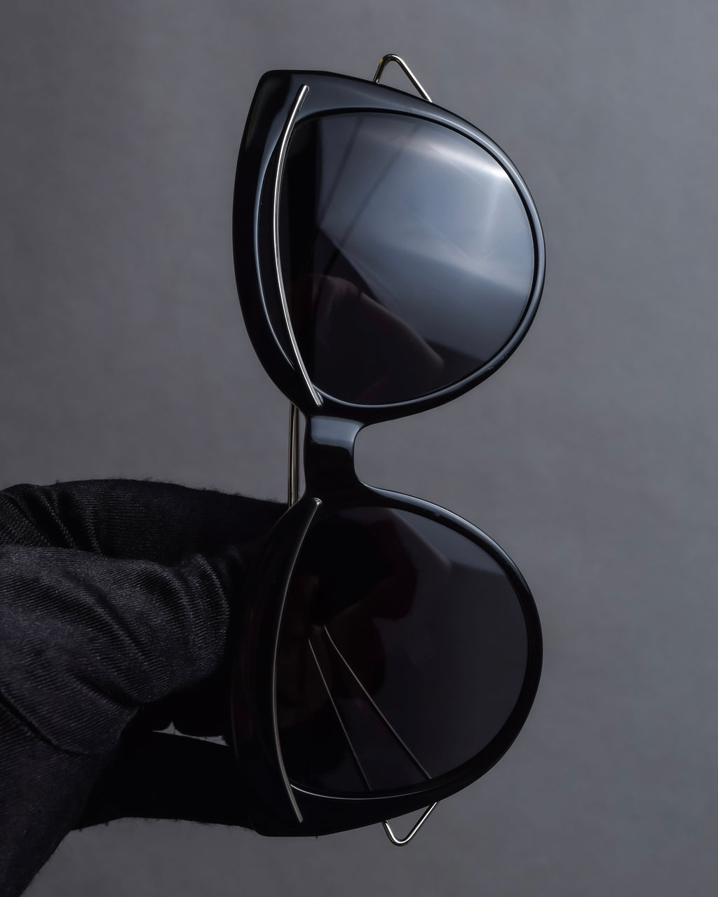 "Christian Dior" Metal frame layered cat-eye sunglasses