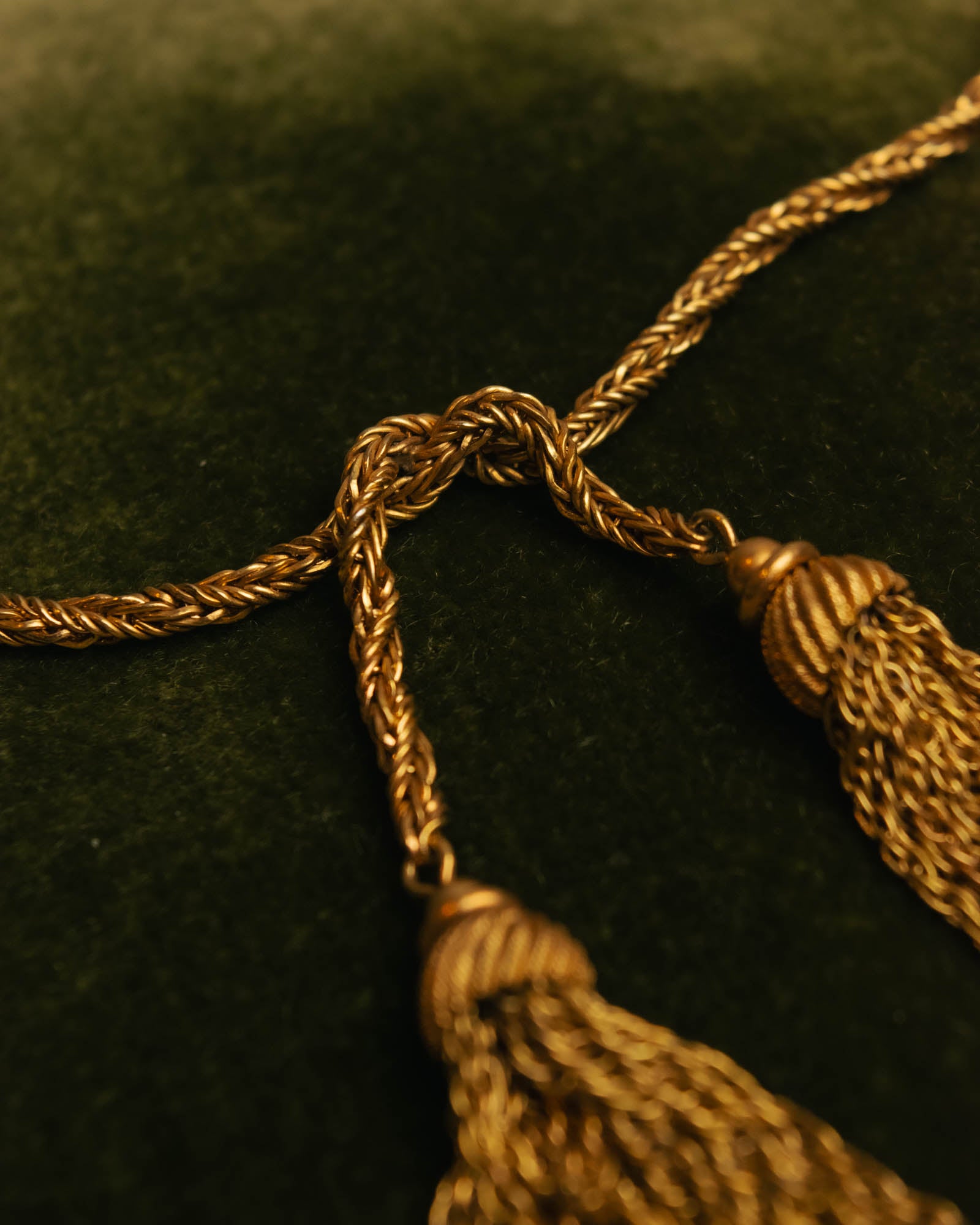 -SPECIAL- “Christian Dior“ 70’s-80’s Tassel rope chain necklace