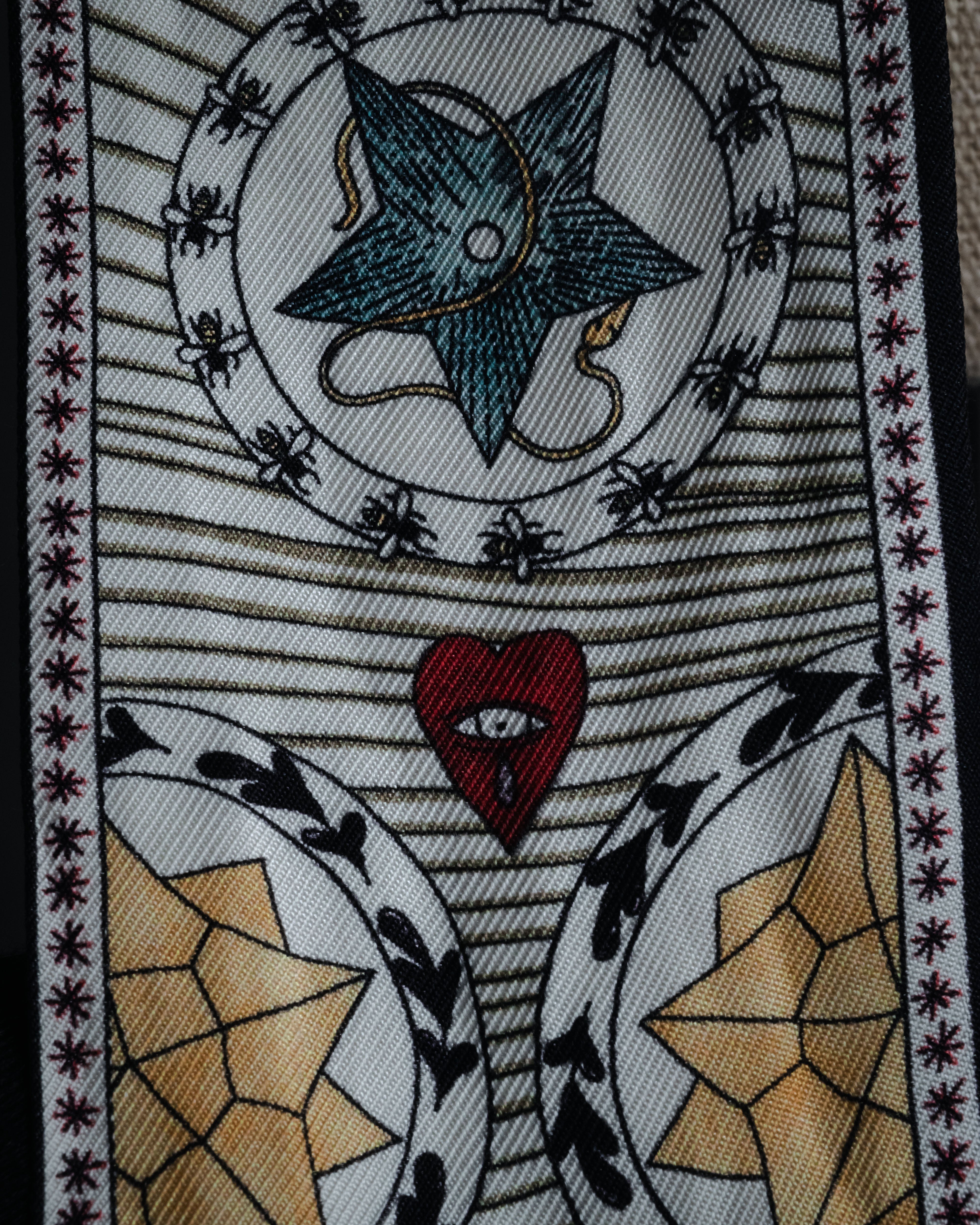 Christian Dior” 2018-2022 Tarot motif silk mitzah scarf – MOOD