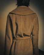 -SPECIAL- “Max Mara” 90’s-00’s Angora blend belted wrap coat