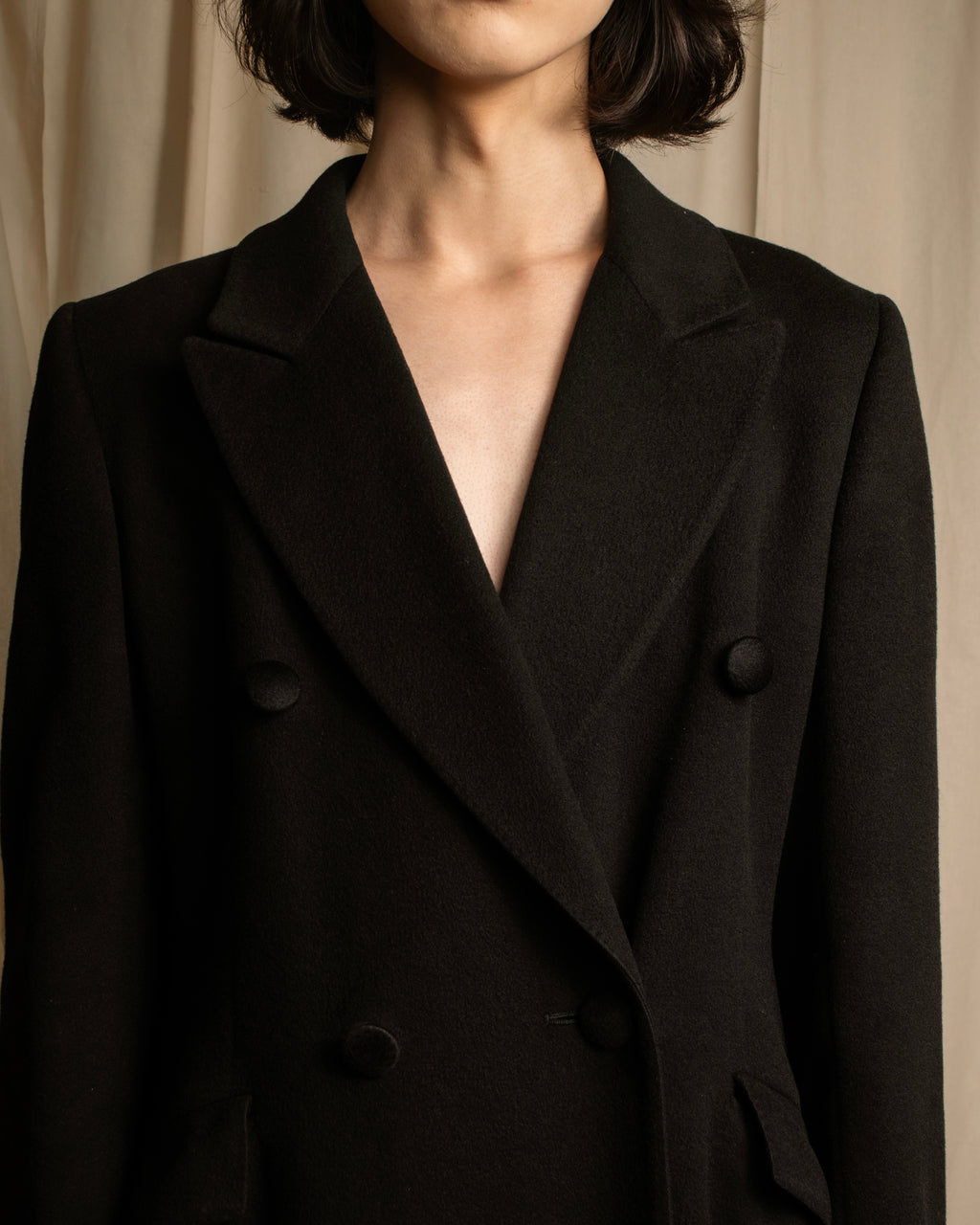 "Aquascutum" Elegantly tailored double-breasted long chester coat