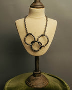 -SPECIAL- “Jean Paul Gaultier” 90’s-00’s sculptural metal ring necklace