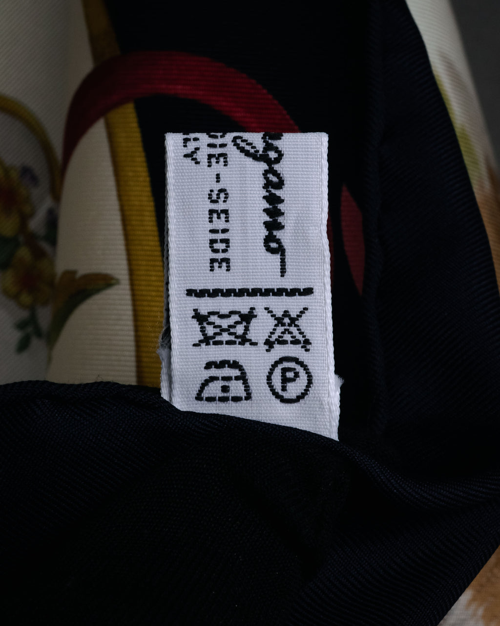 “Salvatore Ferragamo” 90’s Harvest still life silk scarf