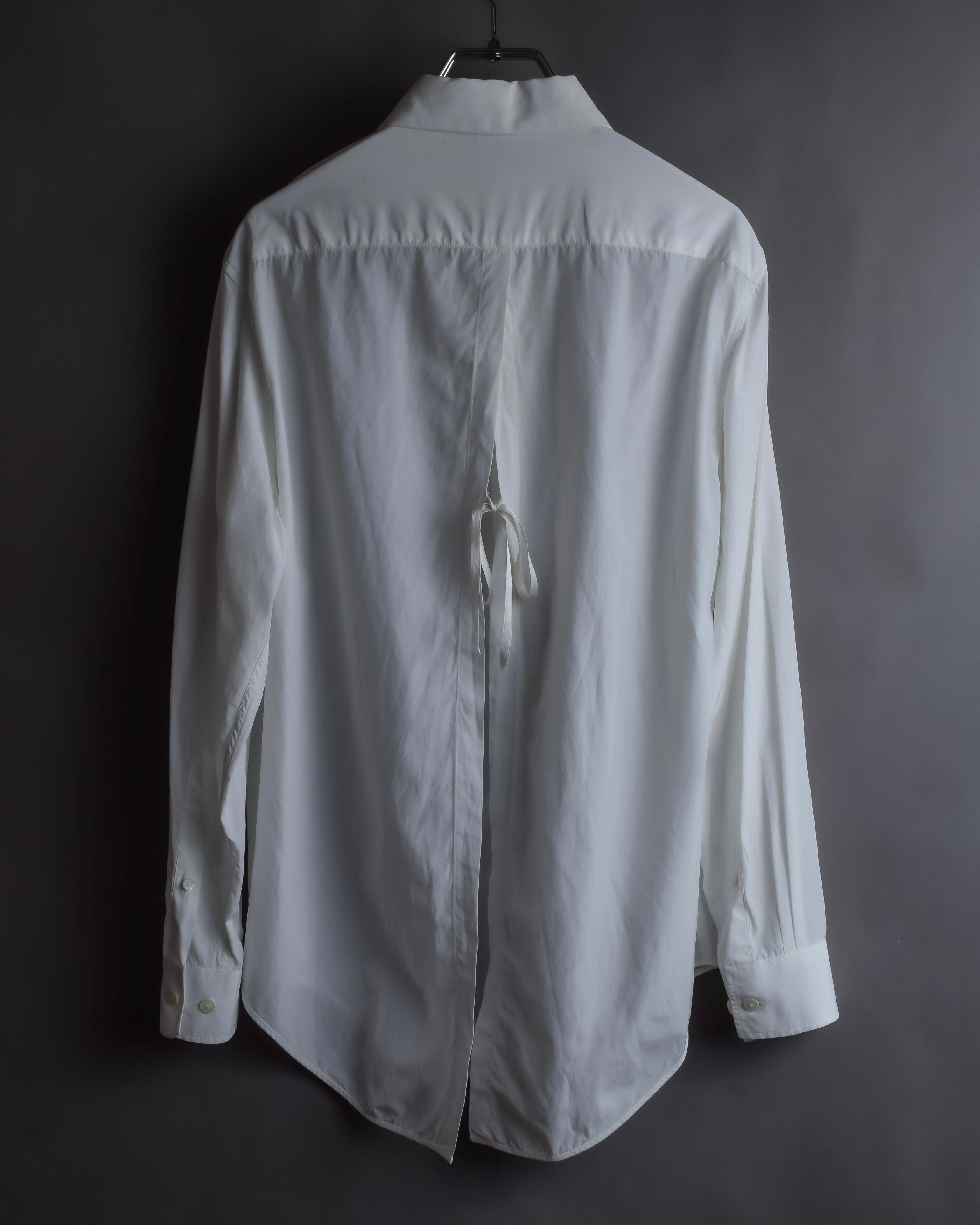 "Acne" Ribbon slit back design shirt